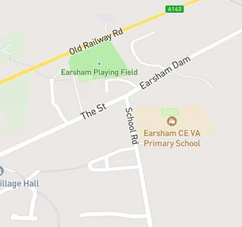 map for Earsham CE VA Primary School