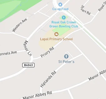 map for Lapal Primary School
