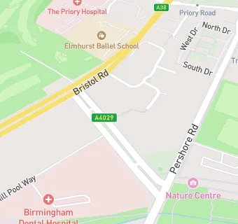 map for Circle Birmingham Hospital