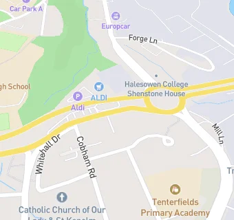 map for Travelodge Halesowen Hotel