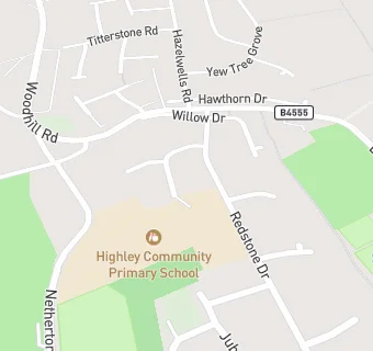 map for Highley Primary School