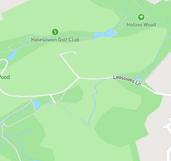 map for Halesowen Golf Club