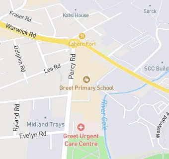 map for Greet Primary School