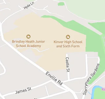 map for Kinver High School and Sixth Form