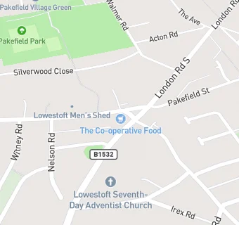 map for The Co-Operative Food-Pakefield