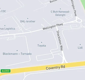 map for Olive Catering At Toyota GB Ltd