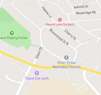 map for Short Cross Methodist Church