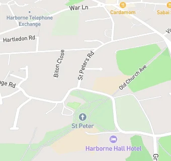 map for St Peter's Church of England Junior School