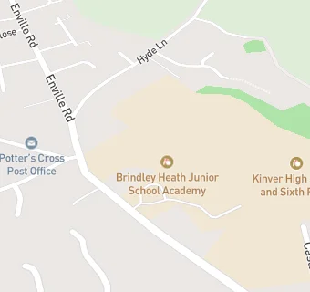 map for Brindley Heath Junior School