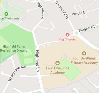 map for Four Dwellings Academy