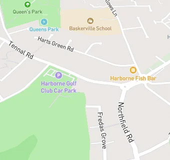 map for Harborne Golf Club Ltd