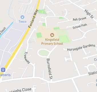 map for King Edward Junior School