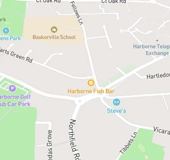 map for Harborne Fish Bar