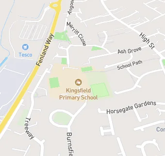 map for Kingsfield Primary School