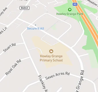 map for Howley Grange Primary School