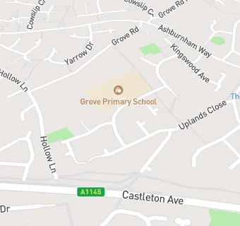 map for Grove Primary School