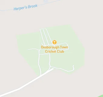 map for Desborough Town Cricket Club