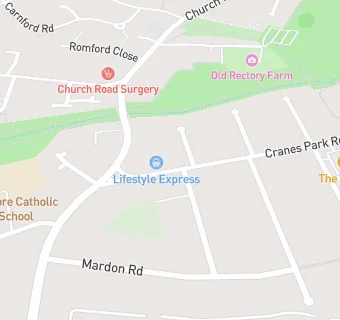 map for Cranes Park Road Surgery