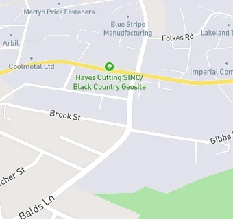 map for Balds Lane Fish Bar