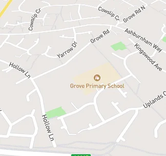 map for Grove Primary School