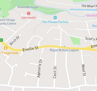 map for Enville Street Stores