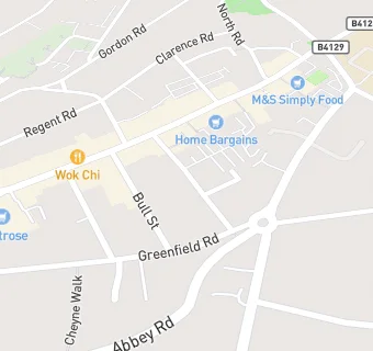 map for Harborne Medical Practice