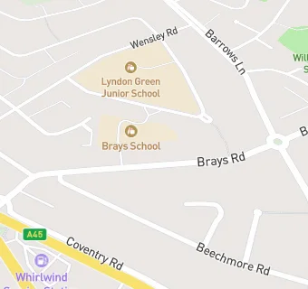 map for Brays Road Special School