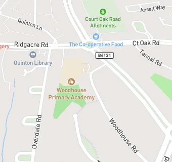 map for Woodhouse Primary Academy