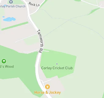 map for Corley Cricket Club