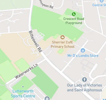 map for Sherrier C Of E Primary School