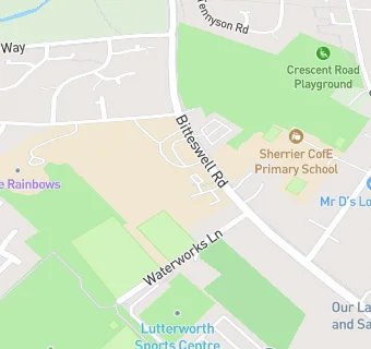 map for Lutterworth College