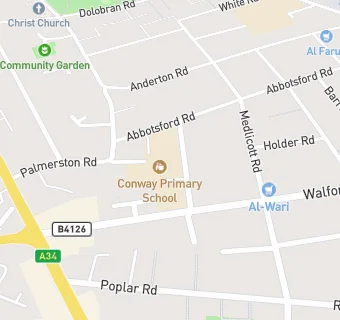 map for Conway Primary School