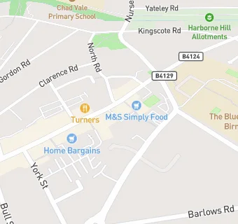 map for Raja Monkey Harborne