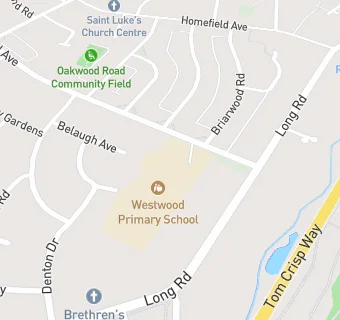 map for Westwood Primary School