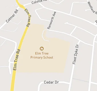 map for Elm Tree Middle School