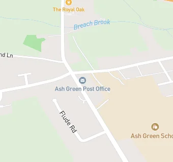 map for Ash Green School