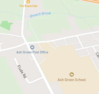 map for Ash Green School and Arts College