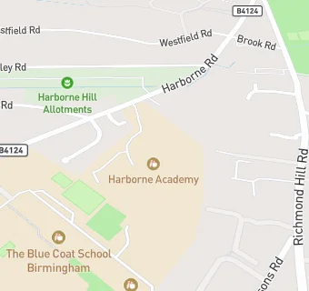 map for Harborne Academy