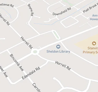 map for Sheldon Heath Social Club