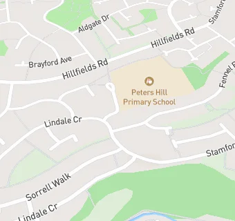 map for Peters Hill Primary School