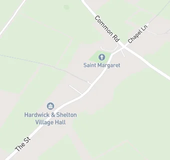 map for Hardwick And Shelton Village Hall