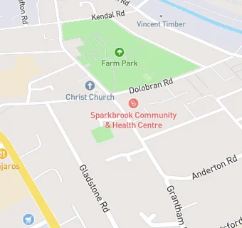 map for The Balaji Surgery, The Sparkbrook Chc