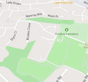 map for Cradley High School