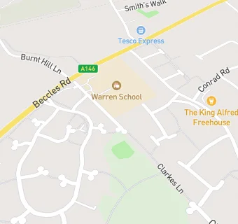 map for Lunchtime Company At Warren Special School