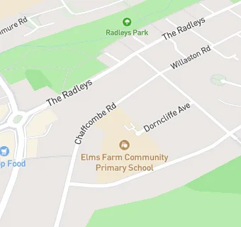 map for Elms Farm Junior And Infant School