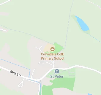 map for Corvedale CofE Primary School