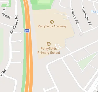 map for Perryfields Primary School