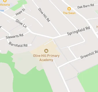 map for Olive Hill Primary Academy