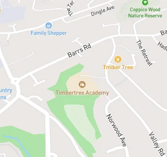 map for Timbertree Primary School