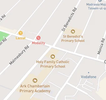 map for Holy Family Catholic Primary School